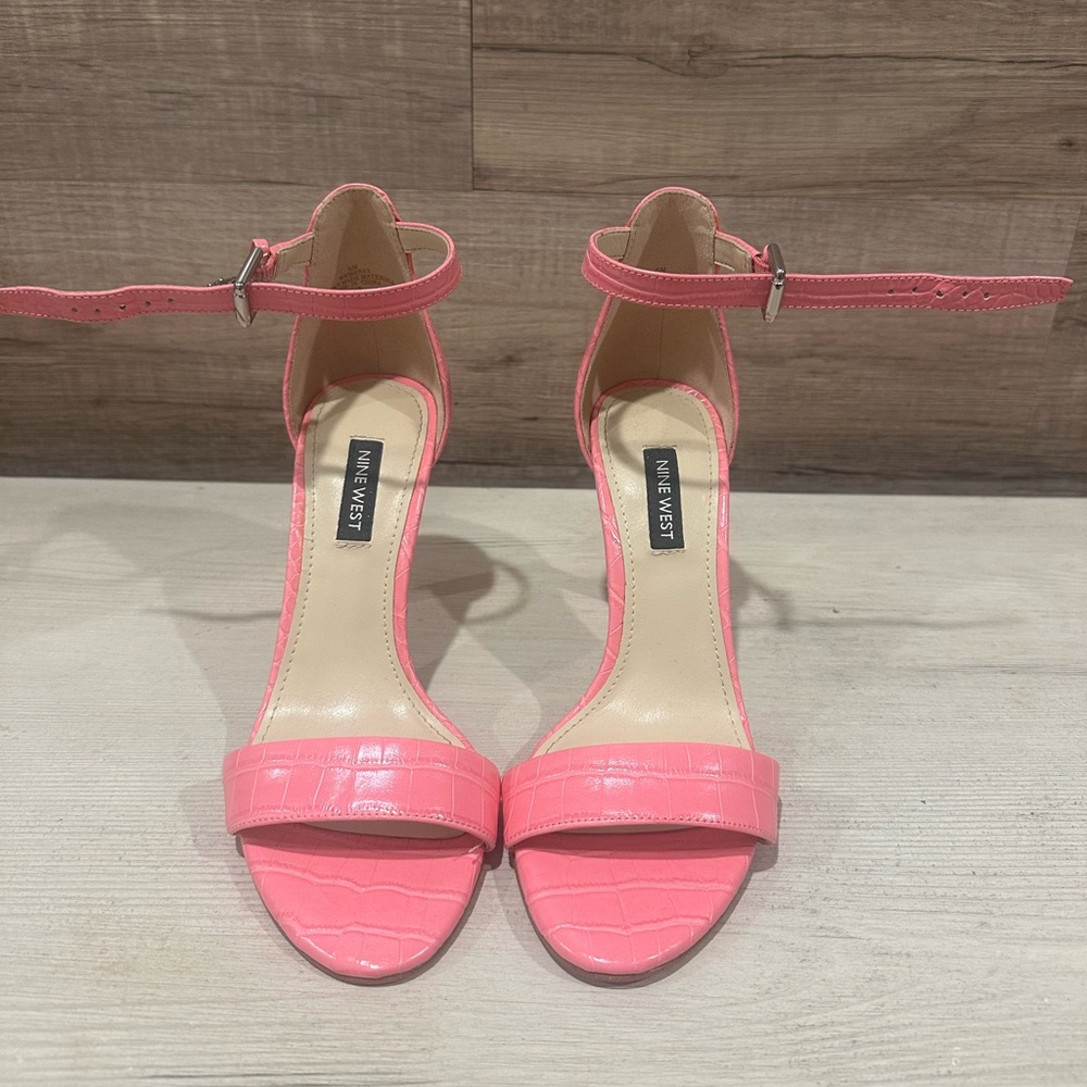 Nine West Pink Ankle Strap Heels